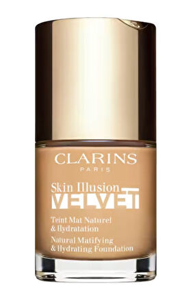 Clarins Skin Illusion Velvet - Doğal Bitişli Nemlendirici Fondöten 108,5W 
