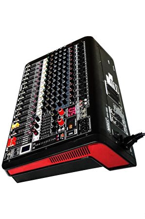 Midex MPX-1600 Power Mikser Amfi 12 Kanal 2x800W Multi Efekt Bt EQ Usb