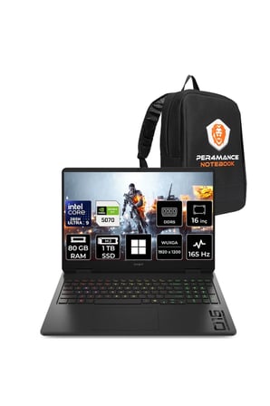 Omen Slim 16 Ultra 9 285H 80GB 1TB SSD RTX5070/8GB 16" WUXGA 165Hz 3 ms IPS W11P Gaming Laptop