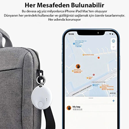 ALLY NTag Akıllı Smart Takip Cihazı GPS (Apple uyumlu)