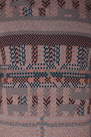 Erkek Triko Lacivert Bisiklet Yaka Desenli Slim Fit Pamuklu Kazak NCS JEANS 3721