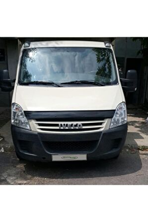 Iveco Daily Ön Kaput Koruma Rüzgarlığı 3mm Akrilik (ABS) Parlak Siyah Deflektör 2011-2014