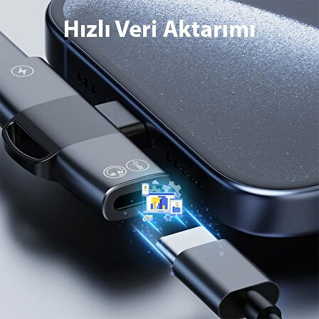Coofbe 30W Hızlı Şarj Type-c to Type-c Dönüştürücü Çevirici Şarj Kulaklık Adaptörü Type-c Çoğaltıcı
