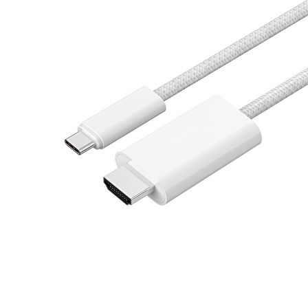 Coofbe 1.8Mt 4K 60Hz Type-c to HDMI Dönüştürücü Type-c Görüntü Aktarım Kablosu HDMI Dönüştürücü 