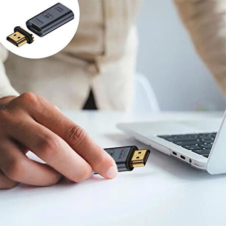 Coofbe Manyetik Başlıklı 4K 60Hz Type-c Hdmi Dönüştürücü Çevirici 4K/60Hz Görüntü Aktarım OTG başlık
