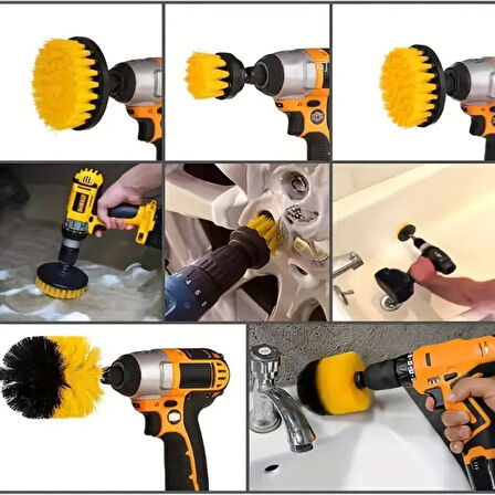 Polham Premium 26 Parça Ful+Ful Profesyonel Araç Detaylı Temizlik Seti, Matkap Uçlu Ultra Sağlam Tam Set