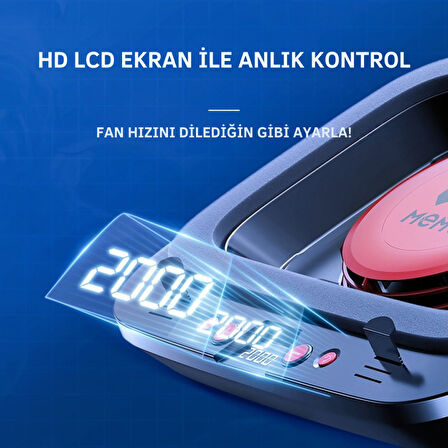 Polham 7 Kademeli Turbo Fanlı RGB Laptop Soğutucu | 2400 RPM Güçlü Soğutma | 14-19.3” Uyumlu Stand