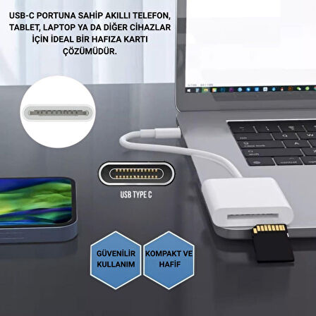 Polham USB-C To SD / Hafıza Kart Okuyucu | Tak & Çalıştır Kamera Kart Dönüştürücü, Telefon, Tablet PC Uyumlu