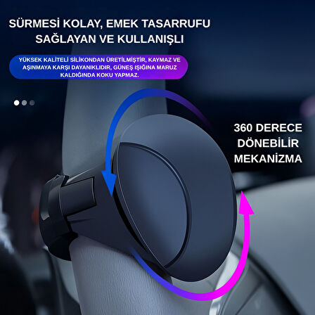 Polham Araç Direksiyon Topuzu 360 Dönebilir, Direksiyon Çizmez, Tüm Araç Direksiyonlarına Uyumlu