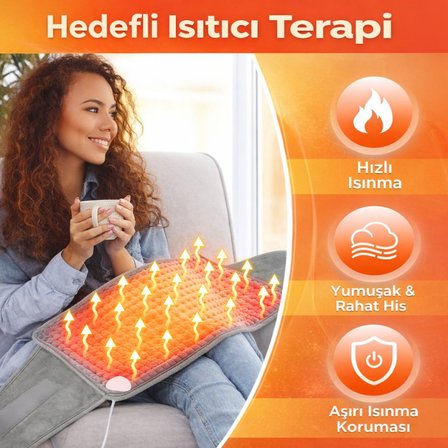 Polham Elektrikli 3 Kademe Isı – Zaman Ayarlı Isıtmalı Korse, Bel, Sırt, Omuz, Karın, Bacak Diz Isıtıcı Kemer