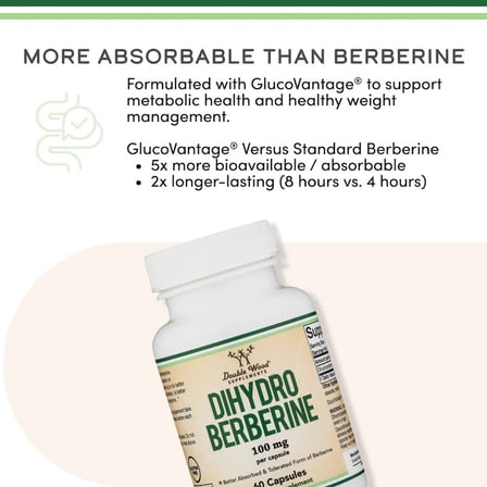 Dıhydro Berberine 100 mg 60 Kapsül │Better Absorded & Tolered Form of Berberine