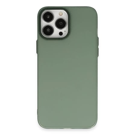 Apple iPhone 13 Pro Max Kılıf Modos Metal Kapak - Koyu Yeşil