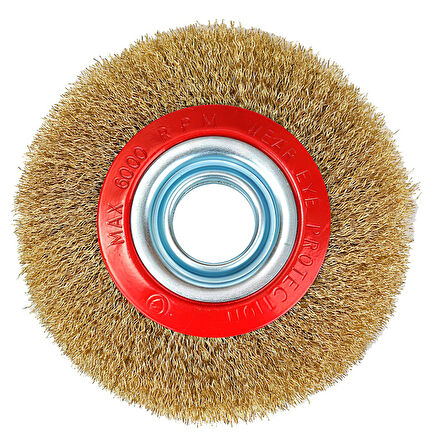 Fixonic Eratool ERA10005 175mm Daire Fırça Sarı Telli 