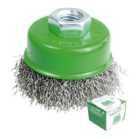 Fixonic Eratool ERA10159 75mm Dalgalı Çanak Fırça Paslanmaz Telli