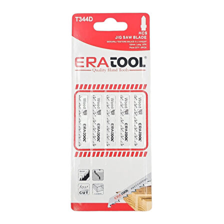 Fixonic Eratool ERA51835 T344D Ahşap Dekupaj Testere Bıçağı (5'li Paket) 