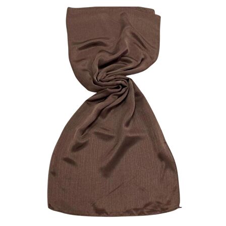 Kroren Jan Jan Kahve Düz Renk Şal 7301-136