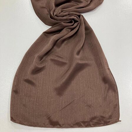 Kroren Jan Jan Kahve Düz Renk Şal 7301-136