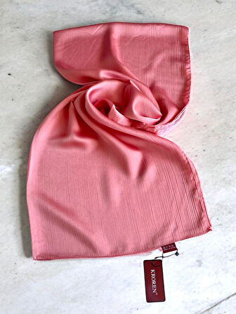 Kroren Jan Jan Nar Çiçeği Düz Renk Şal 7301-586