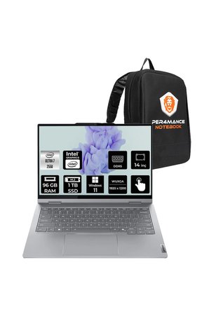 ThinkBook 14 G5 IAU Ultra 7 255U 96GB 1TB SSD 14" WUXGA W11H İkisi Bir Arada Notebook