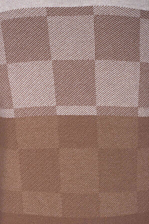 Erkek Triko Kahve Bisiklet Yaka Desenli Slim Fit Pamuklu Kazak NCS JEANS 3730