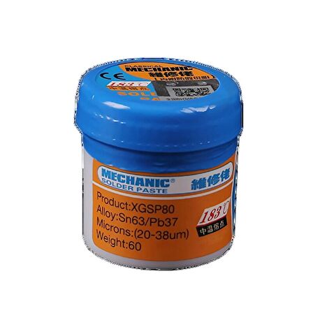 KREM SIVI LEHİM MECHANİC SOLDER PASTE 60 GR XGSP80 183 DERECE