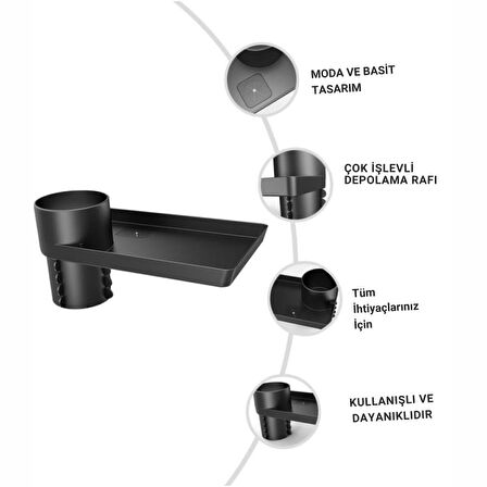 Coofbe Araç İçi Ayarlanabilir Bardak Tutucu Araç İçi Organizer Araç Bardaklık Tutucu 