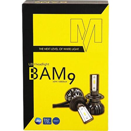 9005 BAM9 Mach Led Xenon Beyaz 12V / 50W / 10800 Lumens