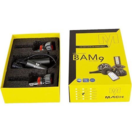 9005 BAM9 Mach Led Xenon Beyaz 12V / 50W / 10800 Lumens