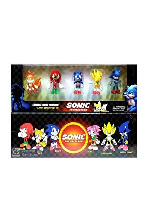 Sonic Oyuncak 5 Li Set Figür
