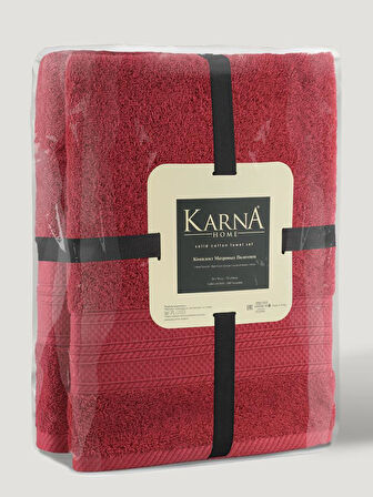 Karna Solid Pamuklu Havlu Seti 70x140