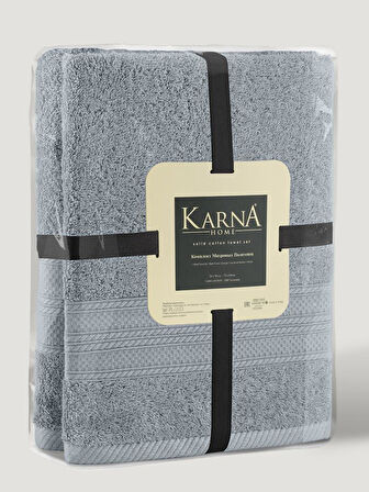 Karna Solid Pamuklu Havlu Seti 70x140
