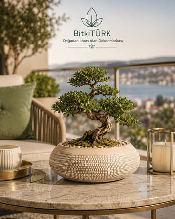 UFO Beton Saksı 19 cm El Yapımı Dekoratif Beton Saksı Modern İç Mekan Bonsai Sukulent Kaktüs Saksısı