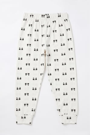 Öts Erkek Çocuk Pamuklu Pijama Takımı Kısa Kol Uzun Alt Desenli Premium Ev Stili (374004)