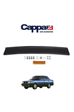Fiat Doğan-şahin Ön Kaput Koruyucu Rüzgarlığı 4mm Akrilik (ABS) Piano Black 1988-2002