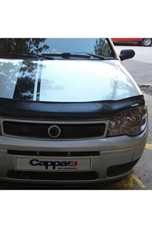 Fiat Palio Ön Kaput Koruyucu Rüzgarlığı 4mm Akrilik (ABS) Piano Black 2006-2012
