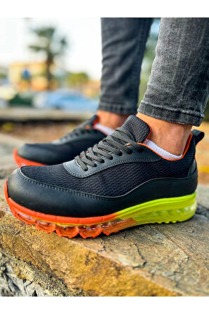 TB181 RRT İpekyol  Erkek Ayakkabı SIYAH - TURUNCU