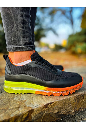 TB181 RRT İpekyol  Erkek Ayakkabı SIYAH - TURUNCU