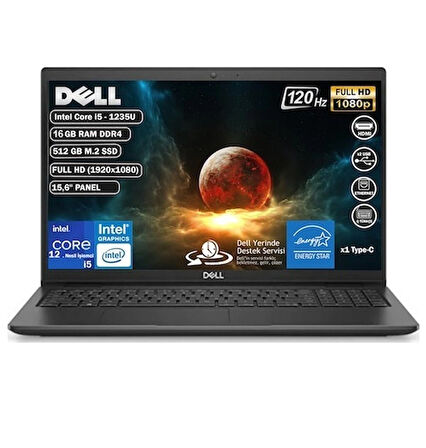 Dell Vostro 3520 Intel Core i5-1235U 16GB 512 GB SSD 120Hz 15.6" Freedos N1605PVNB3520T25