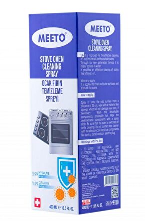 Davlumbaz Aspiratör Temizleyici Sprey 400 ml , Ocak Temizleme Spreyi Meeto