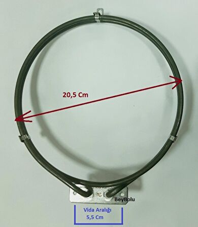 Vestel 1800 Watt Fırın Turbo Rezistansı , Regal , SEG , Finlux Uyumlu Rezistans