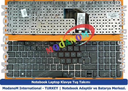 HP Pavilion G6-2020 Klavye Türkçe Siyah Çerçeveli HP Pavilion G6-2021TU Klavye Türkçe Siyah Çerçeveli