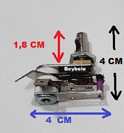 Stilevs Çay Makinesi Termostat , Somunlu Çaycı Semaver Termostatı 10 Amper Mil uzunluğu 1,8 cm