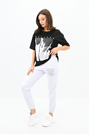 Kadın Resim Baskılı Eşofman Takımı  3318-22