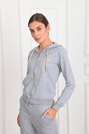 Kadın M Harf Baskılı Eşofman Takımı 3429-23