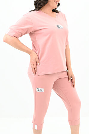 Kadın Büyük Beden Taytlı Takım 3753-23