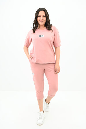 Kadın Büyük Beden Taytlı Takım 3753-23