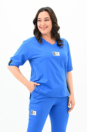 Kadın Büyük Beden Taytlı Takım 3753-23