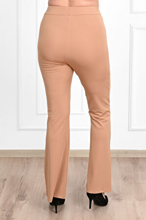 Kadın Büyük Beden İspanyol Paça Tayt 6162-23