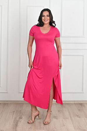 Kadın Yırtmaç Detaylı Elbise 5174-23