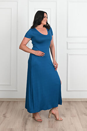 Kadın Yırtmaç Detaylı Elbise 5174-23